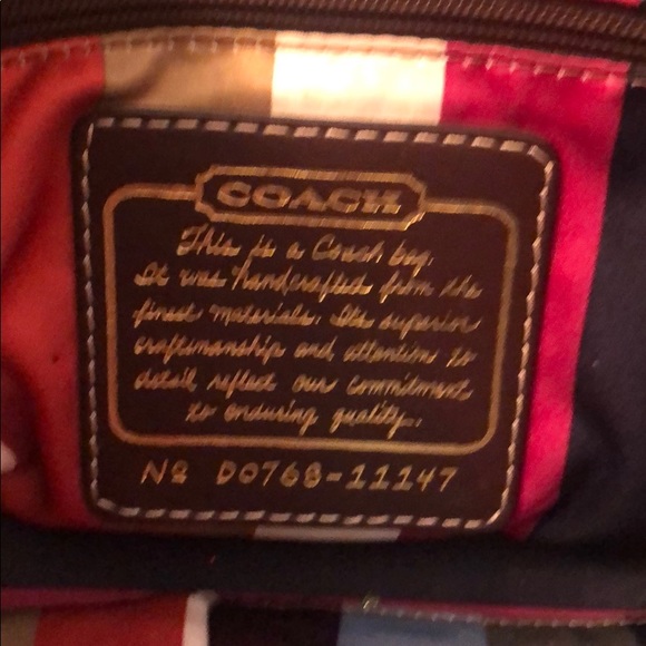 Coach Signature Hobo with Leather Trim - Picture 7 of 11